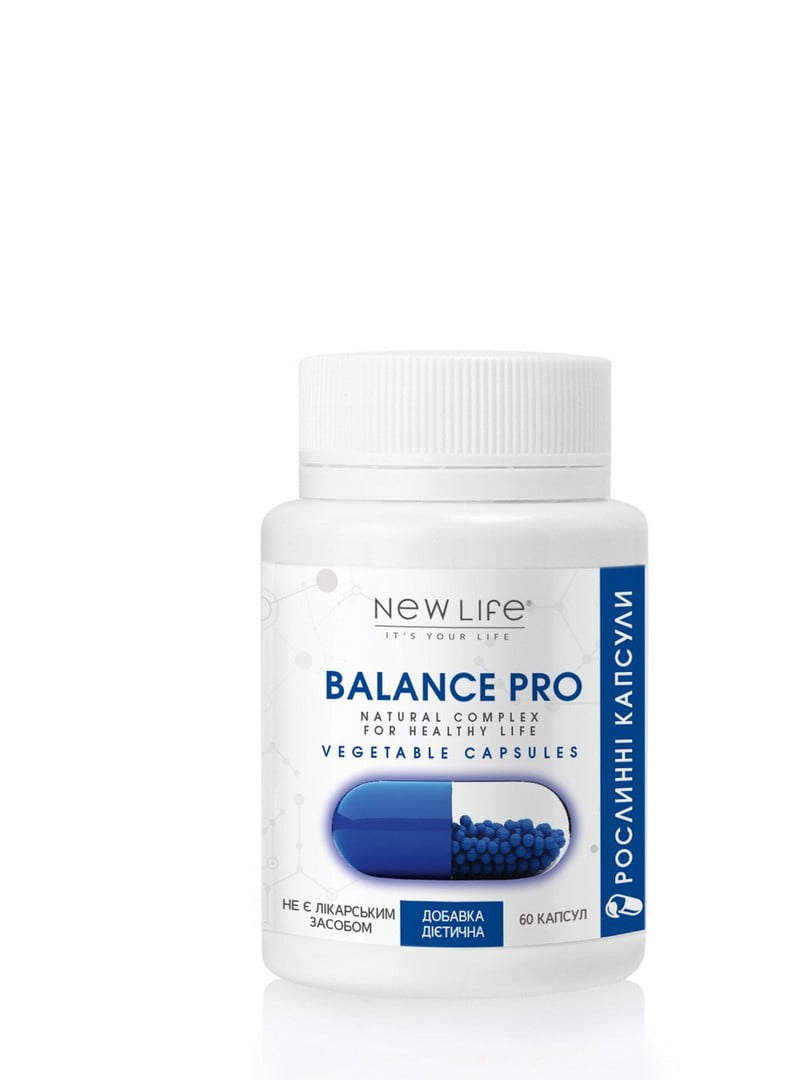Дієтична добавка Balance Pro для зниження стресу, нормалізації сну та зменшення головного болю (60 рослинних капсул) | 6861608