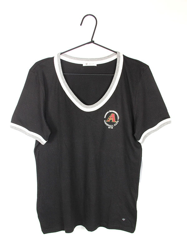 Чорна бавовняна футболка з принтом | 6864105