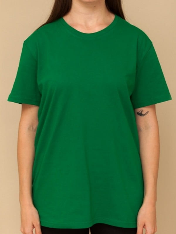 Зелена бавовняна футболка | 6864171