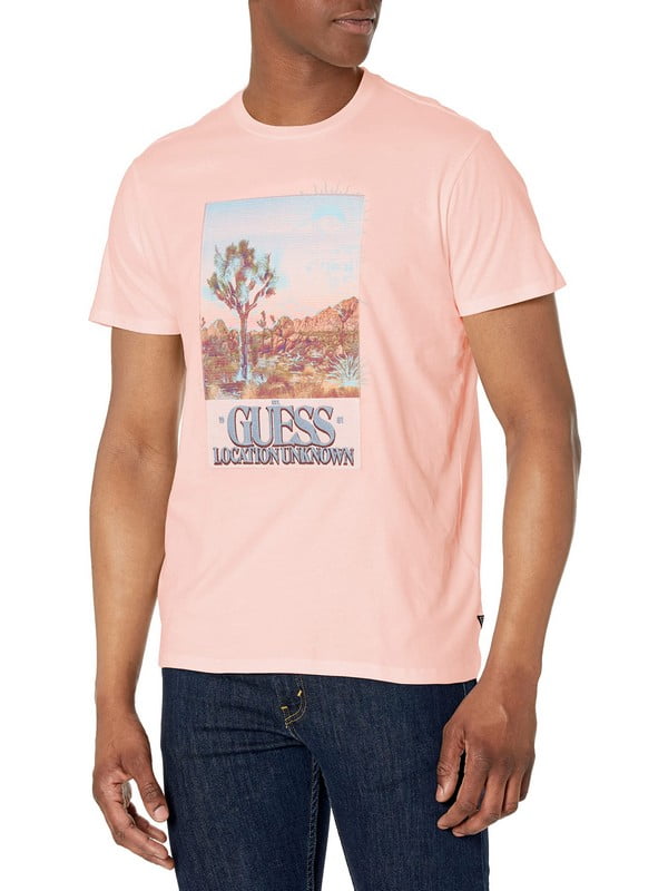 Розовая хлопковая футболка с принтом | 6864974