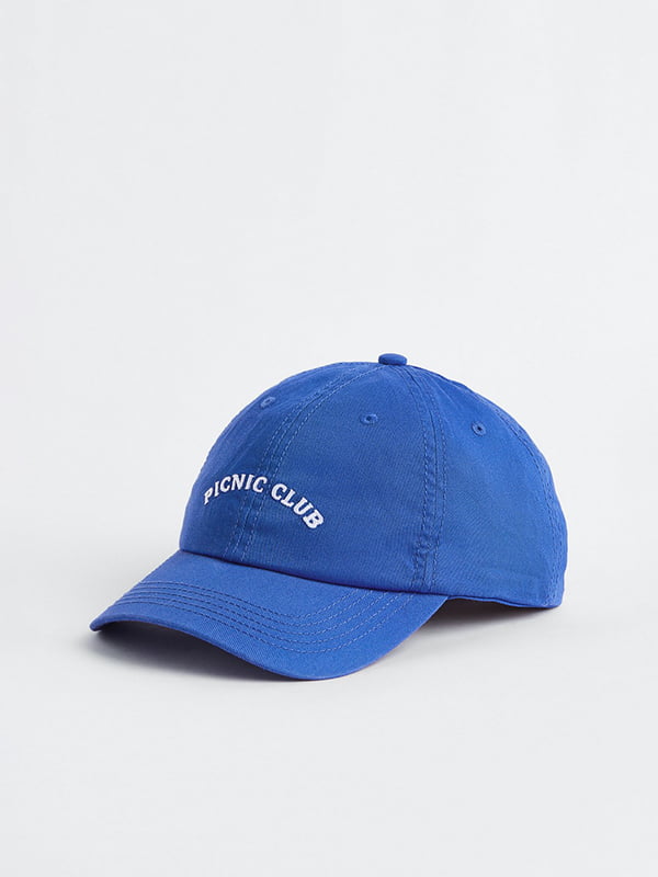 Синя кепка з принтом | 6863029