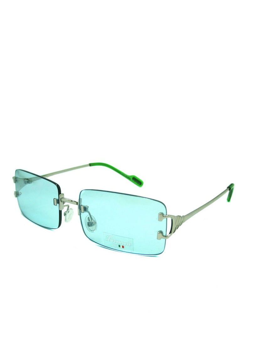 Сонцезахисні окуляри в сріблястій оправі | 6866099