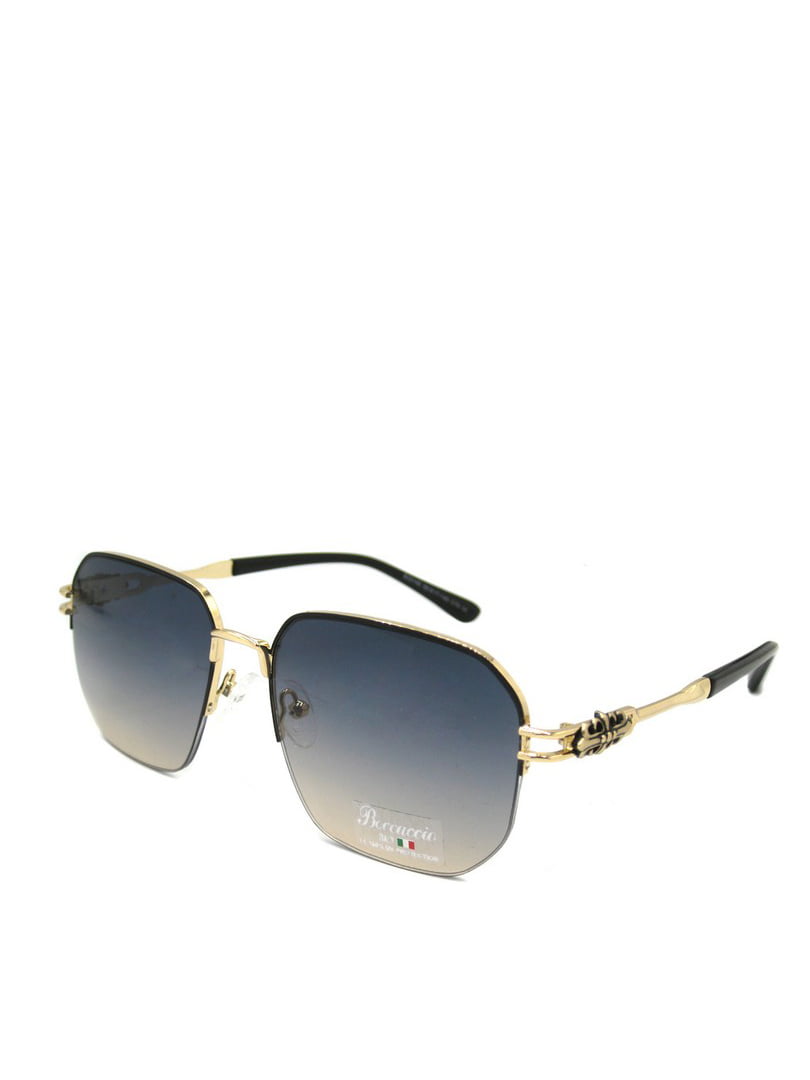 Сонцезахисні окуляри з лінзою синьо-бежевий градієнт | 6866108