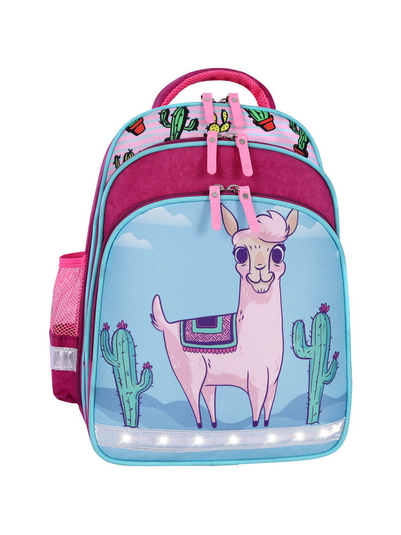 Рюкзак шкільний Mouse малинового кольору з принтом | 6874475