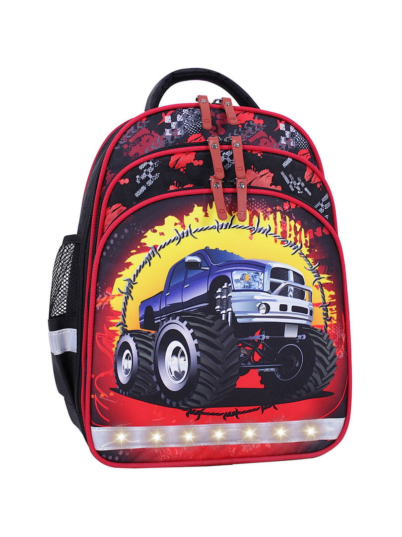 Рюкзак шкільний Mouse чорно-червоний з принтом | 6874549