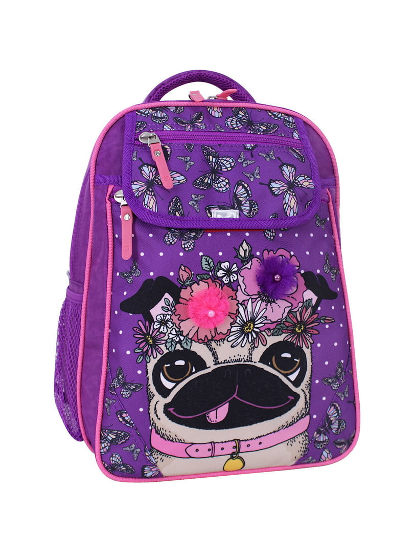 Рюкзак шкільний Відмінник фіолетовий з принтом (20 л) | 6874669