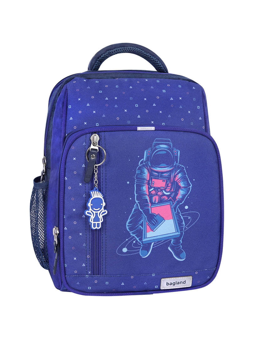 Рюкзак шкільний Школяр синій в принт (8 л) | 6874903
