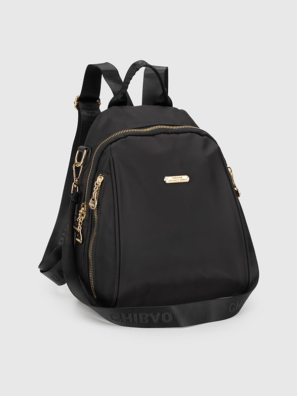 Чорний текстильний рюкзак | 6875912