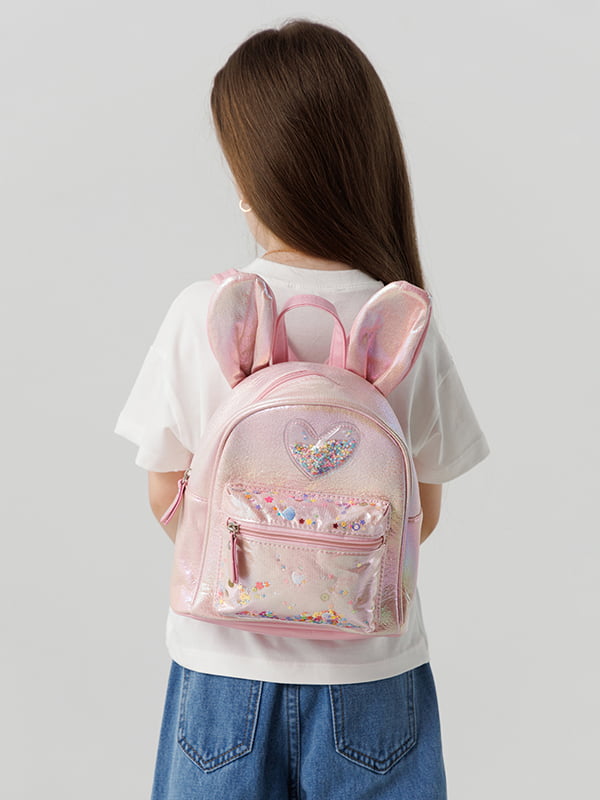 Рожевий рюкзак з вушками | 6875962