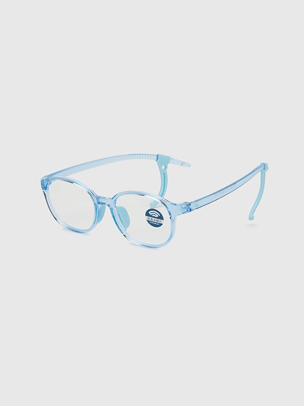 Іміджеві окуляри в синій оправі | 6876070
