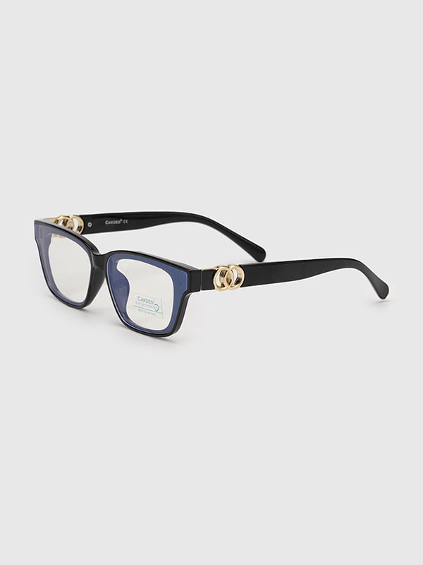 Іміджеві окуляри в чорні оправі | 6876219
