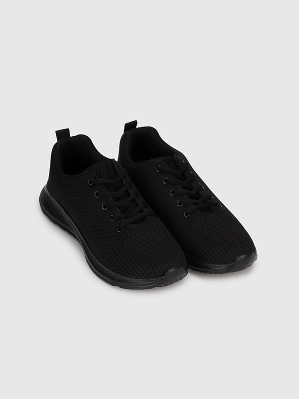 Чорні текстильні кросівки | 6876553