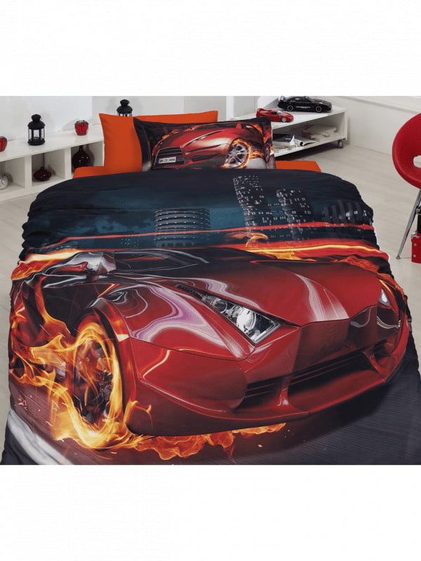 Комплект постельного белья 3D Digital Satin Duvet Cover Set красный | 6870304