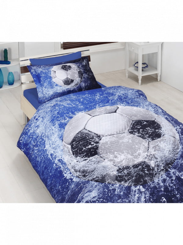 Комплект постільної білизни 3D Digital Satin Duvet Cover Set синій | 6870307