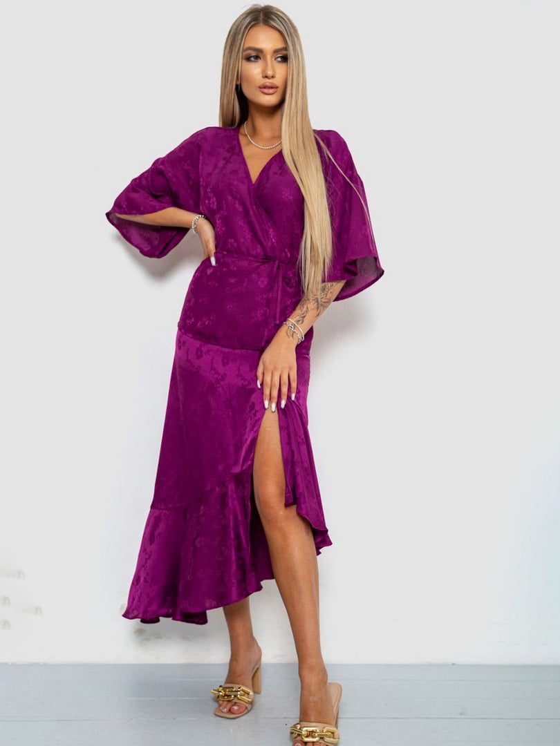 Фіолетовий костюм з асиметричною спідницею | 6888399