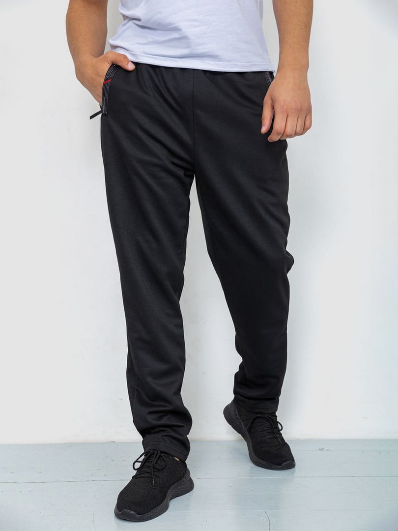 Трикотажные черные брюки | 6888993