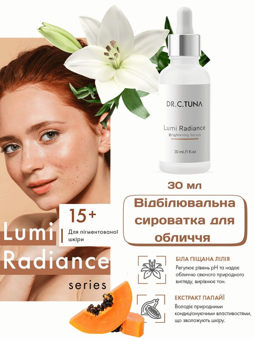 Відбілювальна сироватка для обличчя Lumi Radiance Dr. C.Tuna (30 мл) | 6887623