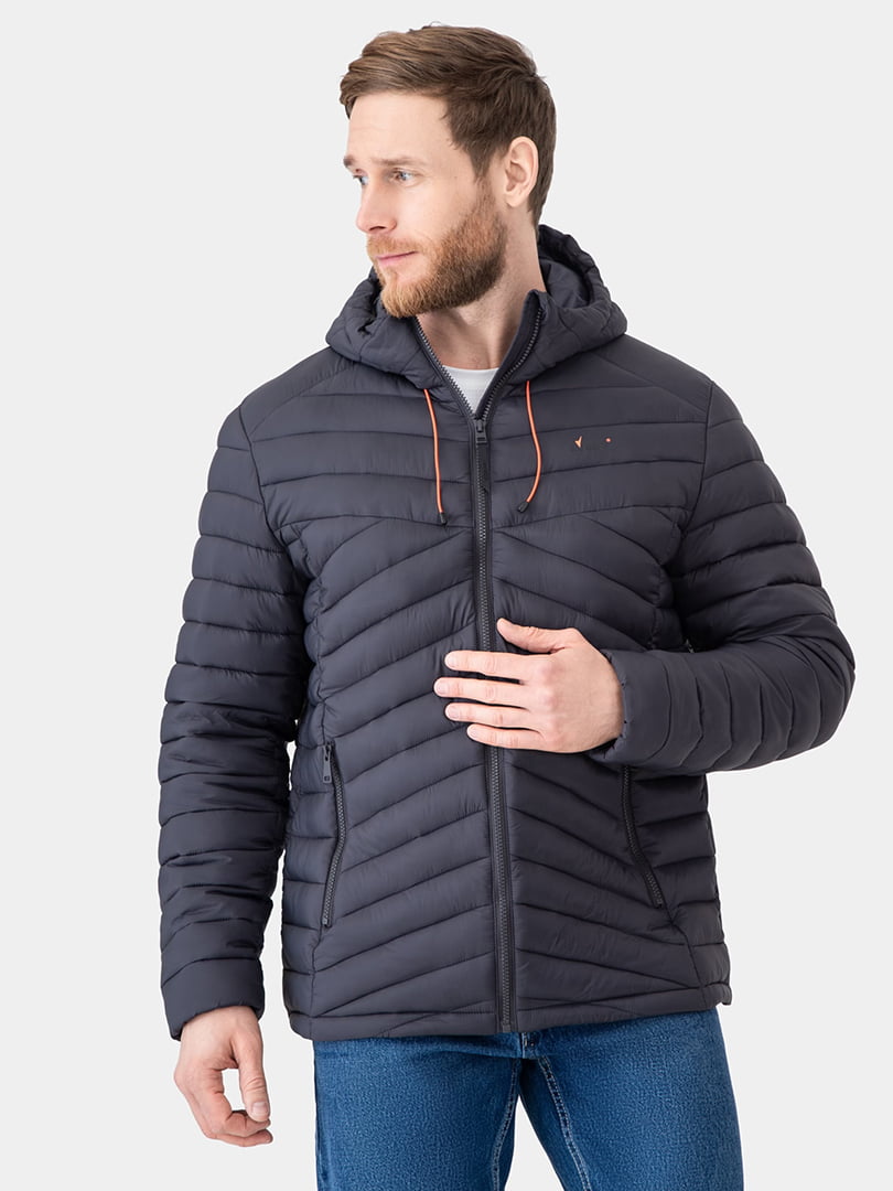 Темно-сіра вітрівка  технологіями Water resistance, Windproof та Breathable | 6990081