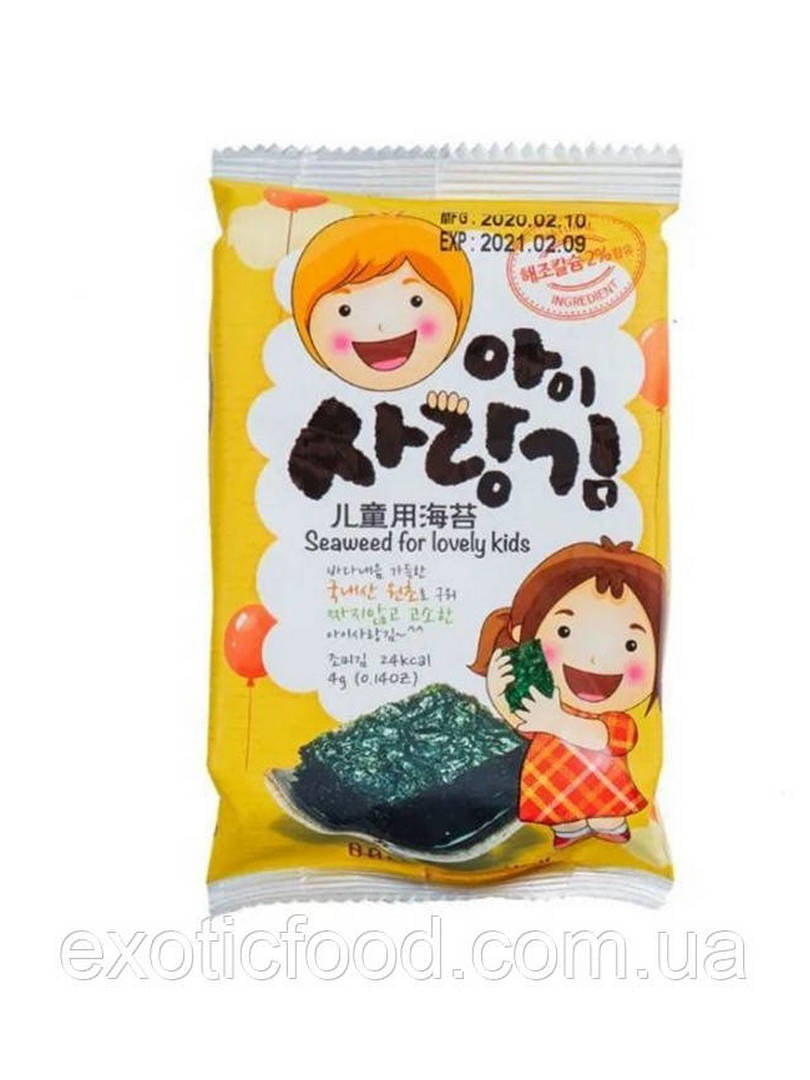 Норі - снек Seaweed for Lovely Kids (для дітей) 4 г | 6995216