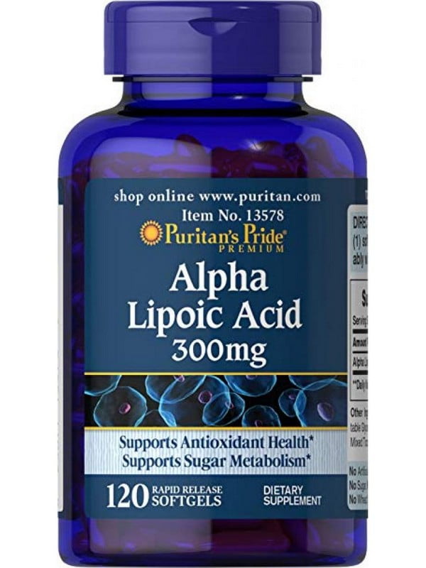 Вітамінна добавка Alpha Lipoic Acid 300mg - 60caps | 6995937