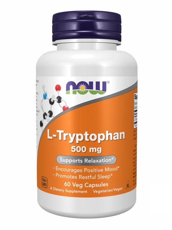 Вітамінна добавка  L-Tryptophan 500mg - 60 vcaps | 6996463