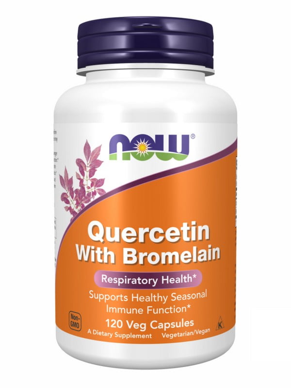 Вітамінна добавка Quercetin with Bromelain - 120 vcaps | 6996558