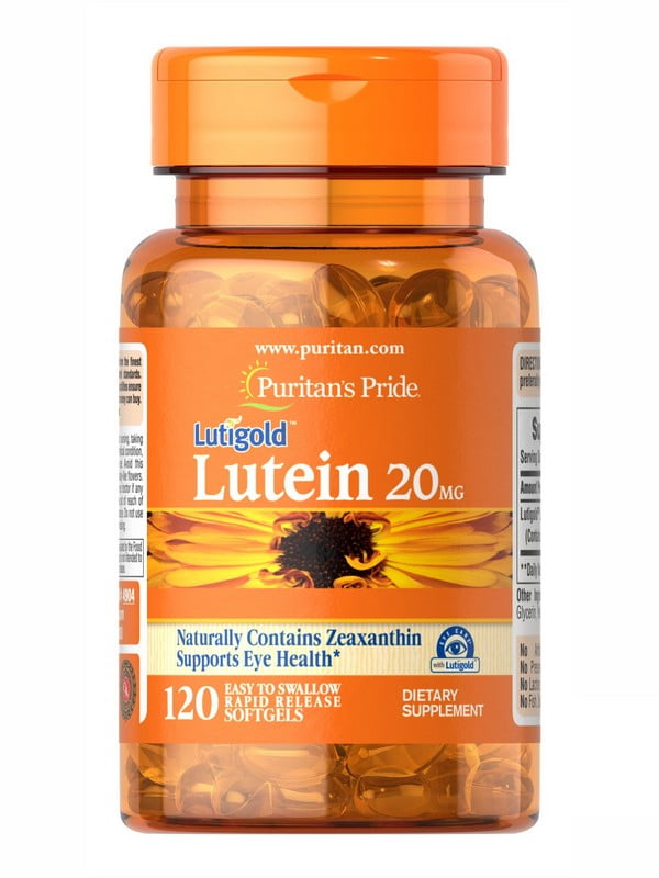 Вітамінна добавка  Lutein 20 mg with Zeaxanthin - 120 softgels | 6996584