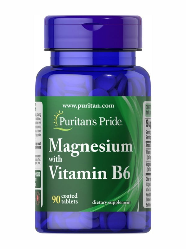 Вітамінна добавка Magnesium Vitamin B6 - 90tab | 6996600