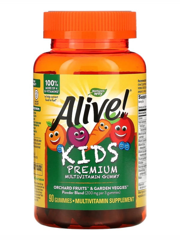 Мультивітамінна добавка Premium Kids Multivitamin - 90 gummies Cherry, Orange Grape | 6996604