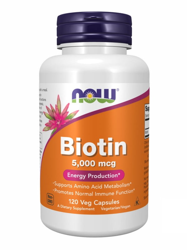 Вітамінна добавка BIOTIN 5000mcg - 120 vcaps | 6996608