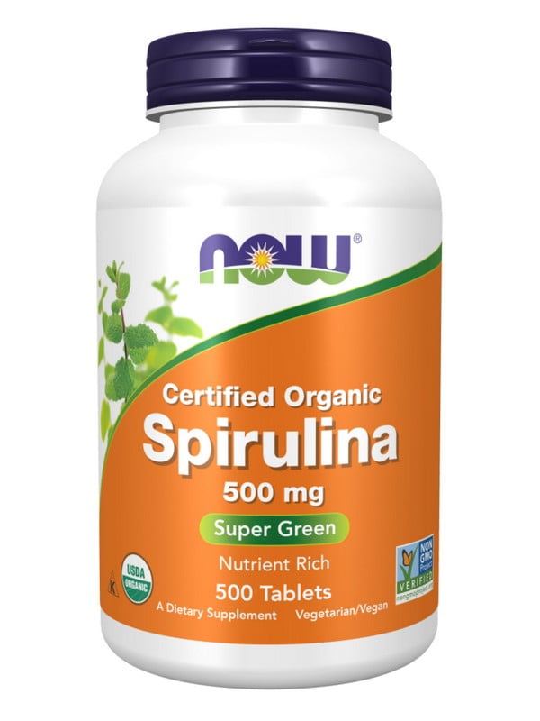 Вітамінна добавка Org Spirulina 500mg - 500 tabs | 6996631