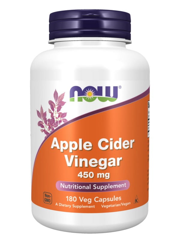 Вітамінна добавка Apple Cider Vinegar 450 mg - 180 vcaps | 6996637