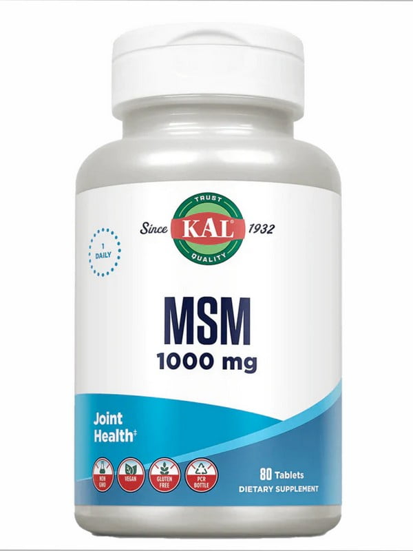 Вітамінна добавка MSM 1000mg - 80 tabs | 6996706