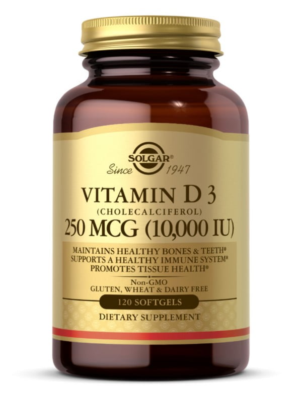 Вітамінна добавка Vitamin D3 250mcg (10 000IU) - 120 softgels | 6996995