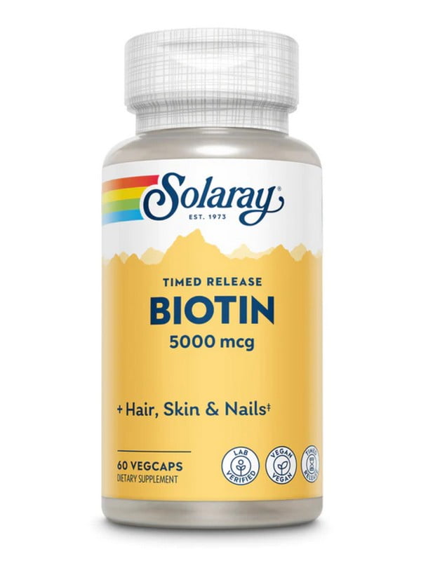 Вітамінна добавка Biotin 5000mcg - 60 vcaps | 6997113