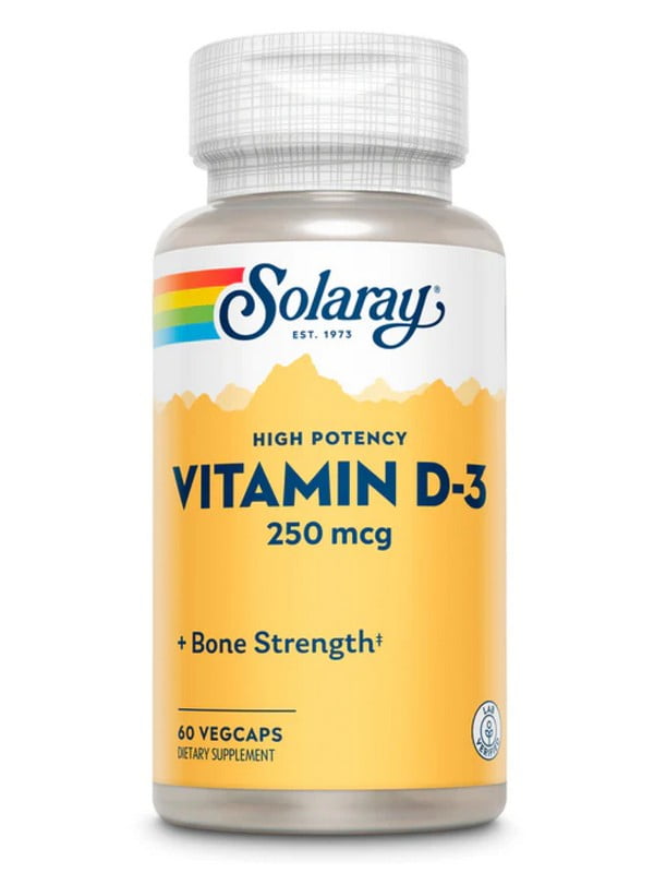 Вітамінна добавка Super Strength Vitamin D-3 250mcg - 60 vcaps | 6997117