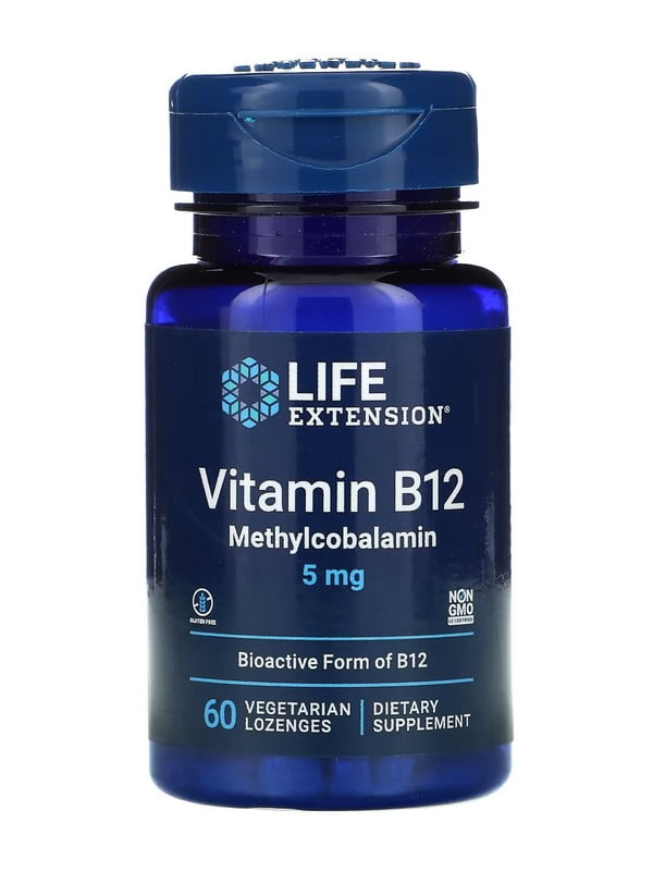 Вітамінна добавка Vitamin B12 Methylcobalamin 5 mg - 60 vcaps | 6997129