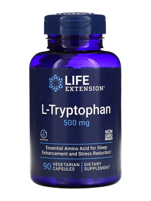 Вітамінна добавка L-Tryptophan 500mg - 90 vcaps | 6997130