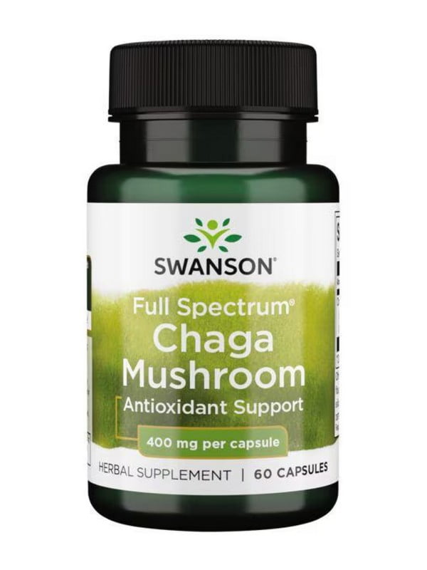 Вітамінна добавка Full Spectrum Chaga Mushroom 400 mg - 60 caps | 6997229