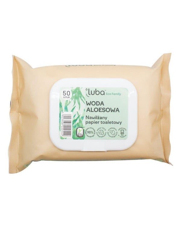 Вологий туалетний папір з клапаном з “Алое водою” (50 шт.) | 7001276