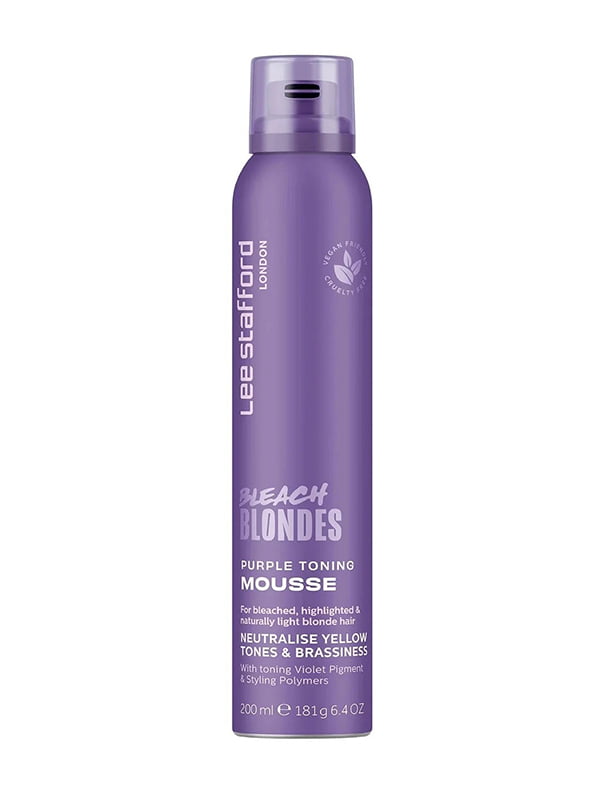 Тонуючий фіолетовий мус для освітленого волосся Bleach Blonde Purple Toning Mousse (200 мл) | 7021717