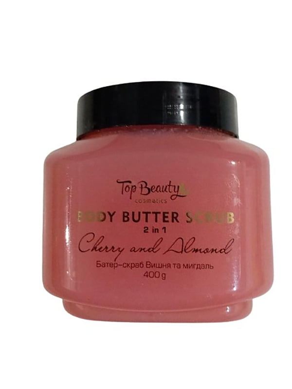 Батер-скраб для тіла 2 в 1 «Вишня та мигдаль» Body butter scrub (400 г) | 7022658