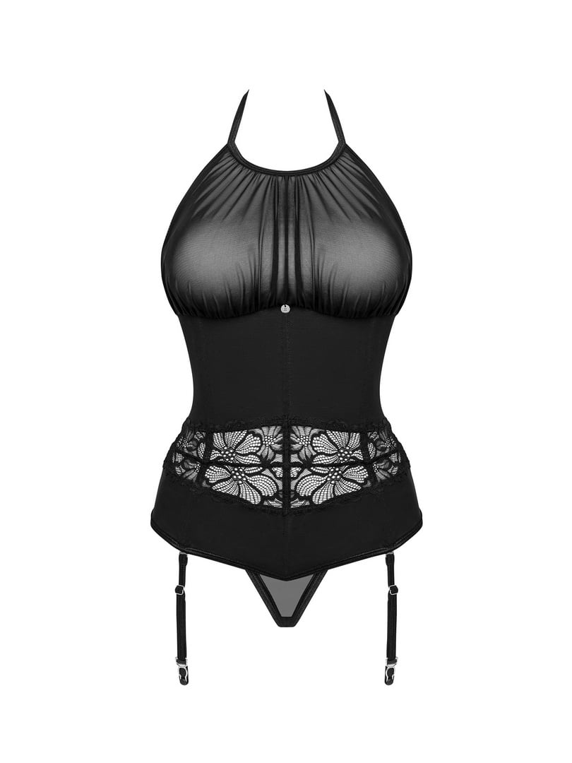 Комплект чорний Serafia corset: корсет та труси | 7034733