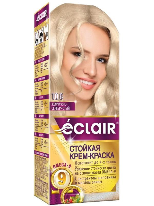 Крем-фарба для волосся Omega-9 Hair Color 10.6 Перлинно-сріблястий | 7038790