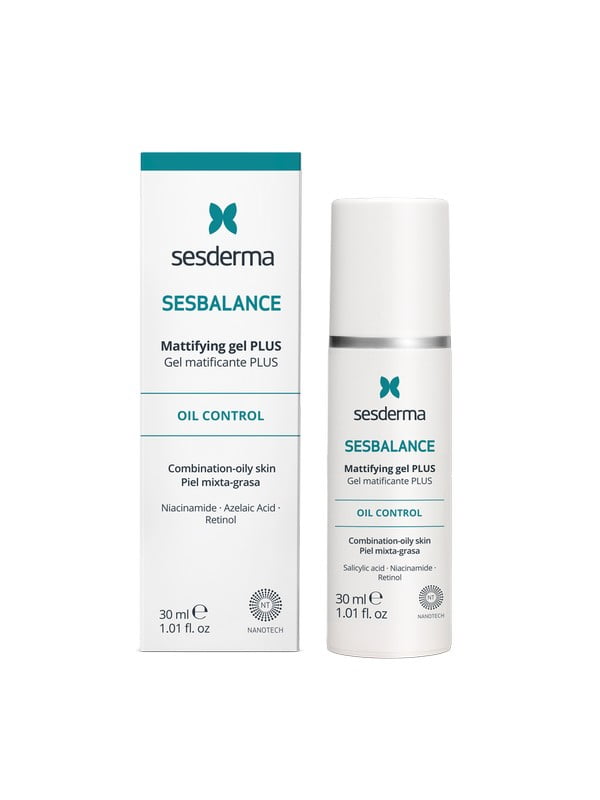 Інтенсивний матуючий гель для комбінованої та жирної шкіри Sesbalance mattifying gel plus (30 мл) | 7047330