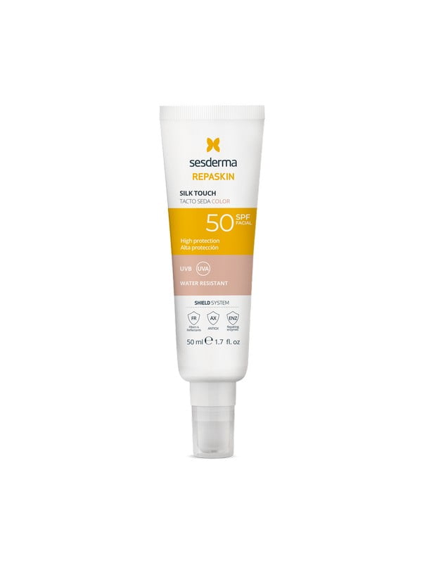 Сонцезахисний тональний крем для обличчя Repaskin Silk Touch Color SPF 50, 50 мл | 7048529