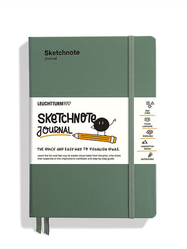 Зелений блокнот SketchNote Journal середнього розміру | 7052824