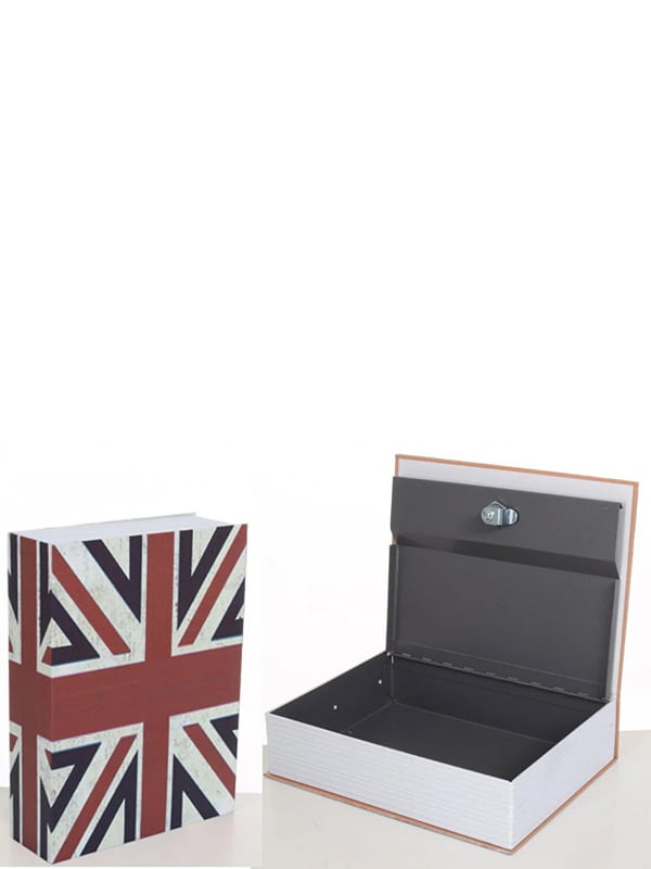 Книга-сейф на замку металева Union Jack | 7053167