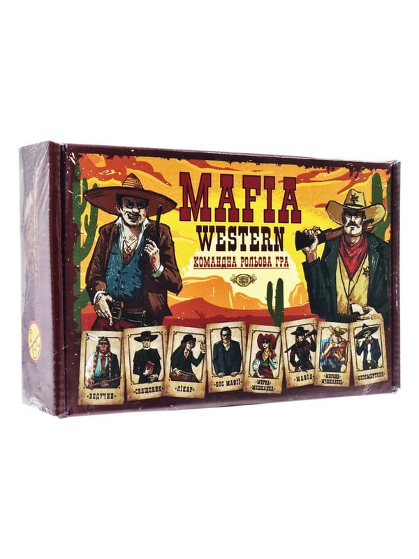 Командна рольова гра "MAFIA WESTERN", 24 картки | 7062798