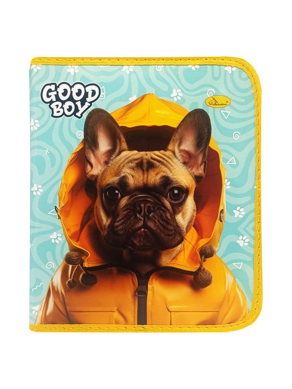 Папка для зошитів на блискавці "Good Boy French Bulldog"  | 7064833